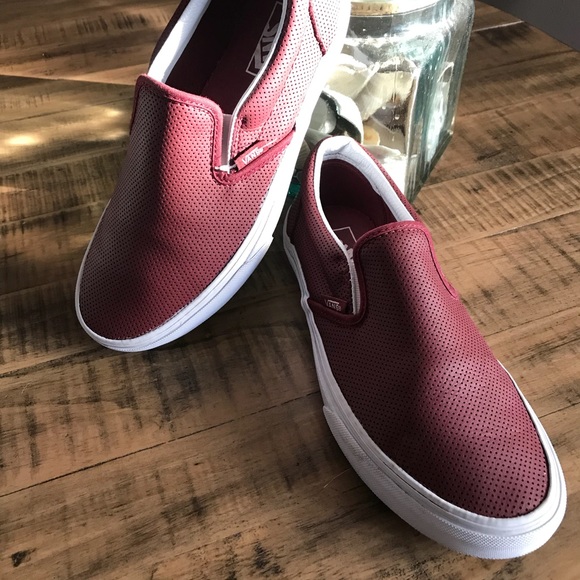 perforated slip on vans